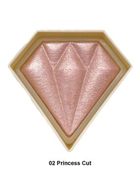 Italia Deluxe #2 Princess Cut Diamond Golden Glow Highlighter Illuminator Powder